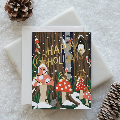 Idlewild Co. - Mushroom Forest Holiday Card