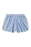 DONNI The Silk Taffeta Racer Stripe Short ~ Cloud