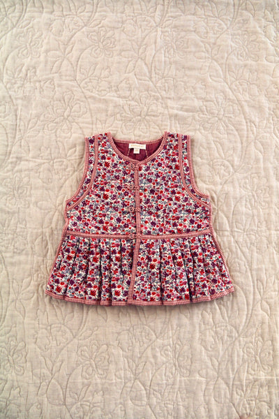 Bonjour Quilted Floral Vest