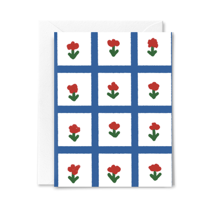 Studio Conroy - Floral Gingham Everyday Card