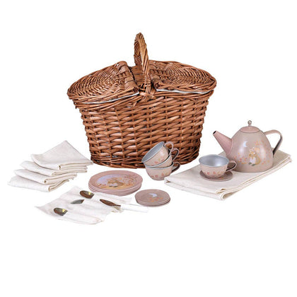 Egmont - Mouse Tin Tea Set In A Basket