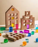 MAISON RUE LLC. - Riley City Blocks & Gems Set: Multicolor / L