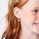 Pip Pop Post - Red Enamel Bow Charm: Pair