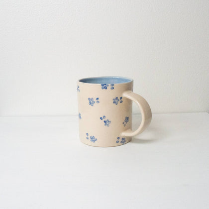 Erika Christine Ceramics - Forget Me Not Mug: Blue