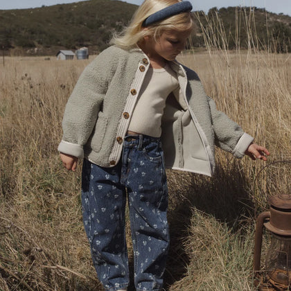 Rylee + Cru Barrel Pant Heart Ditsy