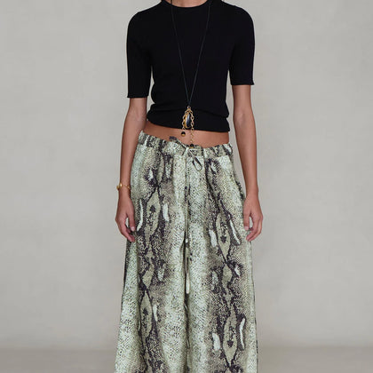 Chan Luu Ramona Poplin Pant ~ Python