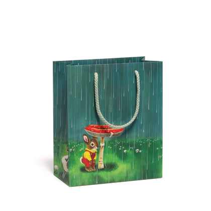 Red Cap Cards - Richard Scarry Bunny and Mushroom medium gift bag: Medium
