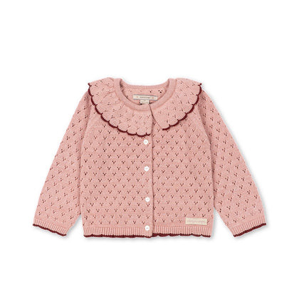 Konges Holiday Knit Cardigan ~ Mellow Rose