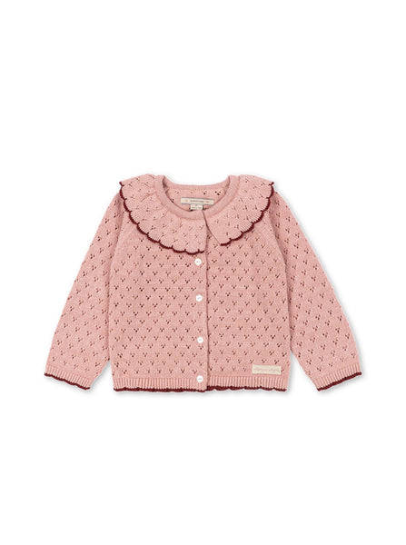 Konges Holiday Knit Cardigan ~ Mellow Rose