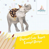 Camp Hollow - Elephant Cake Topper