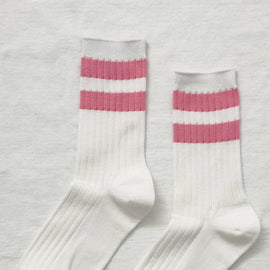 Le Bon Shoppe - Her Socks - Varsity: Pink Stripe