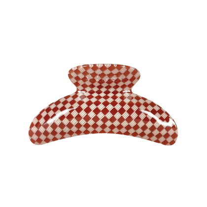 Karst Essentials - SuperClip Hair Claw — Maraschino Checker: No Charm Ring (Standard)