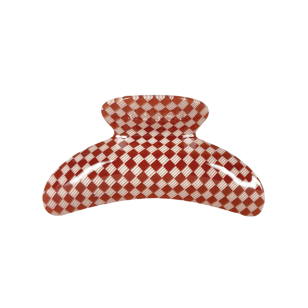 Karst Essentials - SuperClip Hair Claw — Maraschino Checker: No Charm Ring (Standard)