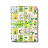 Red Cap Cards - Retro Flower wrapping paper: Rolls of 3 sheets