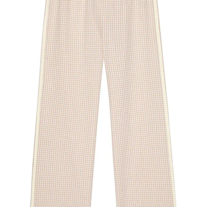 DONNI The Cotton Gingham Stripe Crop Pant ~ Shitake