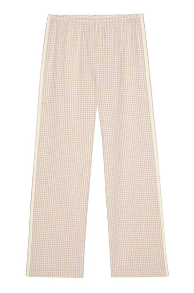 DONNI The Cotton Gingham Stripe Crop Pant ~ Shitake
