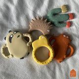 Petit Jour Paris - AH201R Natural rubber teether Hedgehog