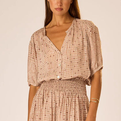 Natalie Martin Violet Top in Delphi sand
