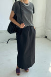 Le Bon Shoppe - Long City Skirt : Black