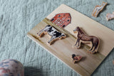 Paige Tate & Co. - Farm Animals Wooden Puzzle: A Tabitha Paige Puzzle