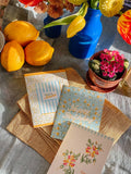 re:mused studio - Twining Floral Birthday A2 Greeting Card