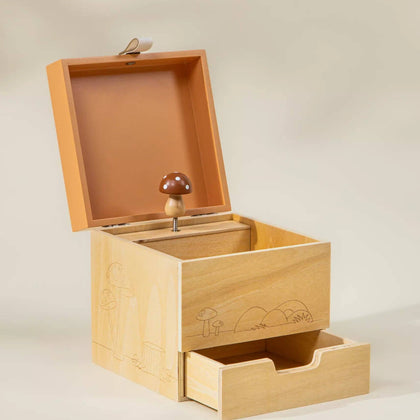 Coco Village - Wooden Musical Souvenir Box - Nature