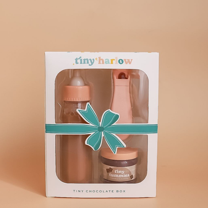 Tiny Harlow - Puree and Milk Bottle set- Chocolate