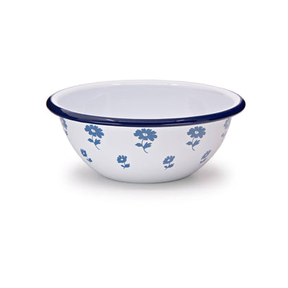 Crow Canyon Home - Enamelware 20 oz Cereal Bowl: Blue