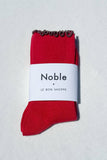 Le Bon Shoppe - Ruffled Modal Socks Paprika