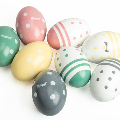 Magni ApS - Shaker eggs with dots and stripes