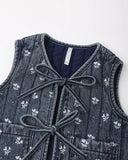 Rylee + Cru Denim Vest ~ Hearts