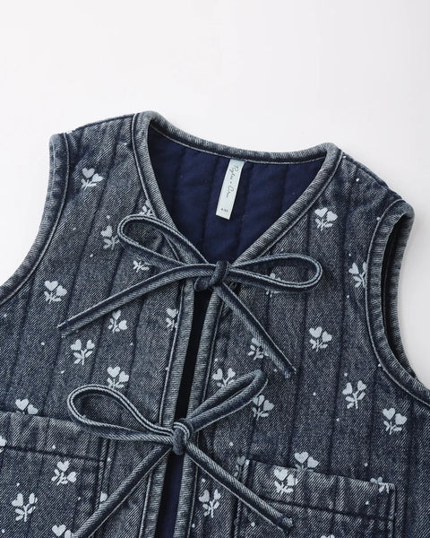 Rylee + Cru Denim Vest ~ Hearts