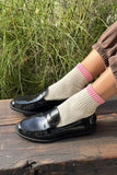 Le Bon Shoppe - Color Block Girlfriend Socks : Black Coffee