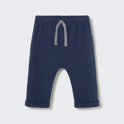 Cozmo Zack Soft Brushed Knit Baby Pant ~ Navy