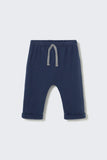 Cozmo Zack Soft Brushed Knit Baby Pant ~ Navy