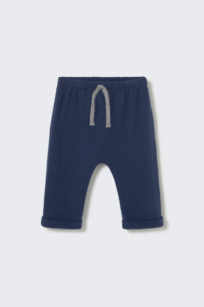 Cozmo Zack Soft Brushed Knit Baby Pant ~ Navy
