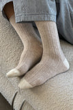 Le Bon Shoppe - Classic Cashmere Socks: Grey Melange
