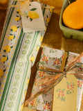 re:mused studio - Limoncello Florals Gift Wrap Sheet - Double Sided: Roll of 3 Sheets