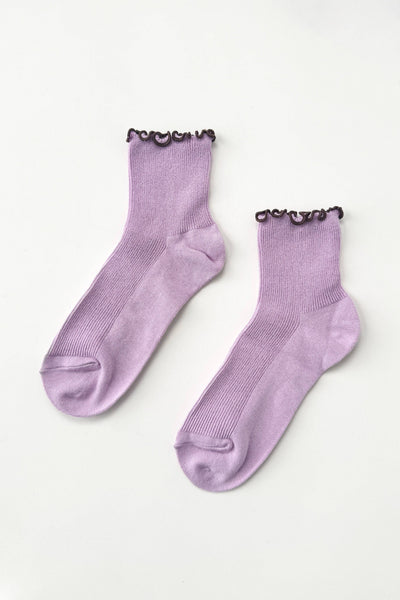 Le Bon Shoppe - The Petite Ruffled Modal Socks ~ LILAC