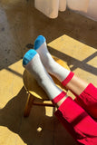 Le Bon Shoppe - Color Block Girlfriend Socks : Black Coffee