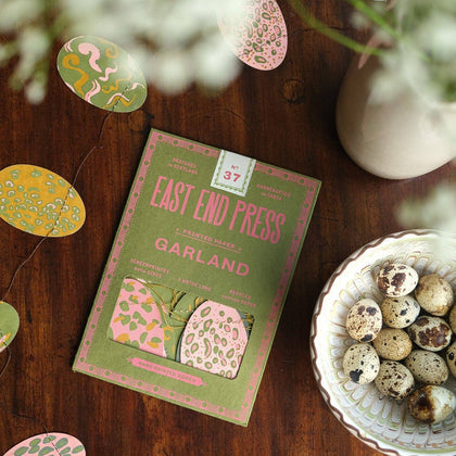 East End Press - PINK SPECKLED EGGS SEWN GARLAND