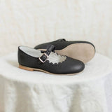 Zimmerman Shoes - Scalloped Mary Jane - Black: 7 (Toddler) / Medium (E)