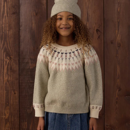 Rylee + Cru Fair Isle Sweater ~ Sage