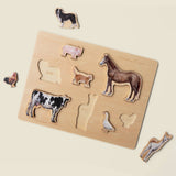Paige Tate & Co. - Farm Animals Wooden Puzzle: A Tabitha Paige Puzzle