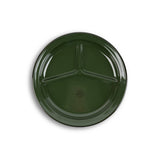 Crow Canyon Home - Camp Plate, Set of 2: Forest Green with Black Rim