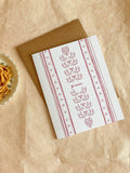 re:mused studio - Je t'adore A2 Greeting Card