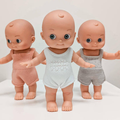 Mini Pancha doll - Paola Reina: Bleu-gris / Coral Outfit