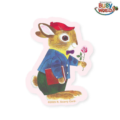 Three Potato Four - 3P4 x Richard Scarry® - School Bunny Rose Sticker