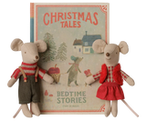 Maileg Christmas Mouse Little Sister & Brother in Book