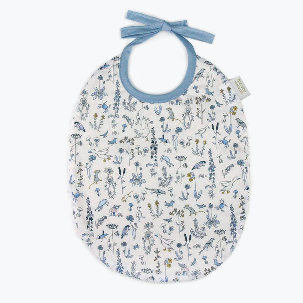 BARNABÉ AIME LE CAFÉ - Liberty® English Floral Baby Bib: Gus